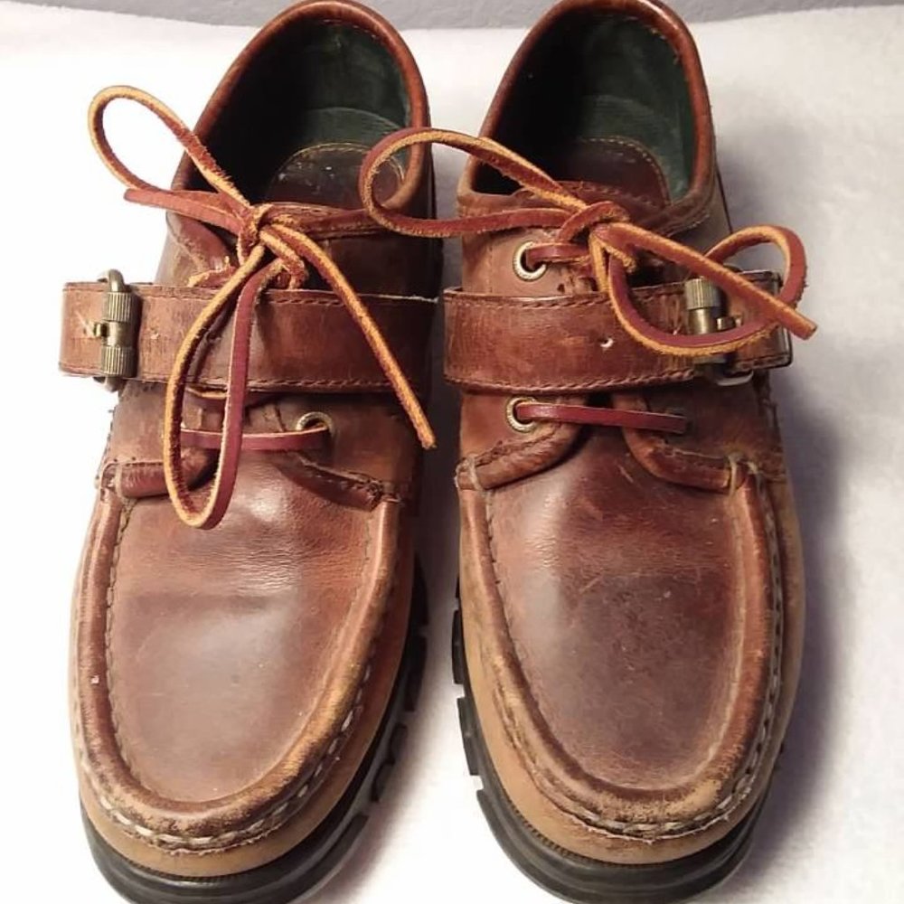 Womens Ralph Lauren Brown Leather Uppers Size 7B - Picture 2 of 8